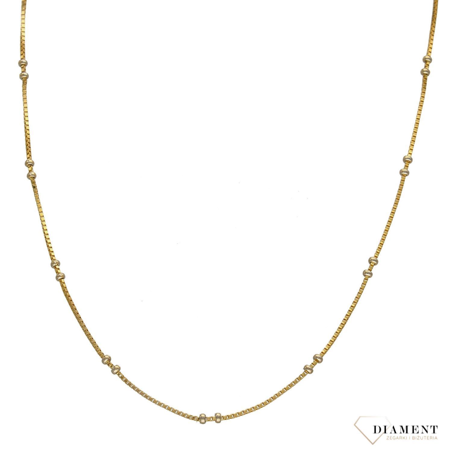 Złoty łańcuszek 585 o szerokości 1,5 mm DIA-LAN-1212-585 1,5mm.jpg